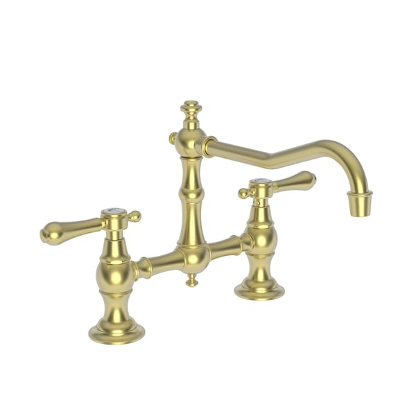 Newport Brass Kitchen Bridge Faucet in Satin Brass (Pvd) 9461-04 - main